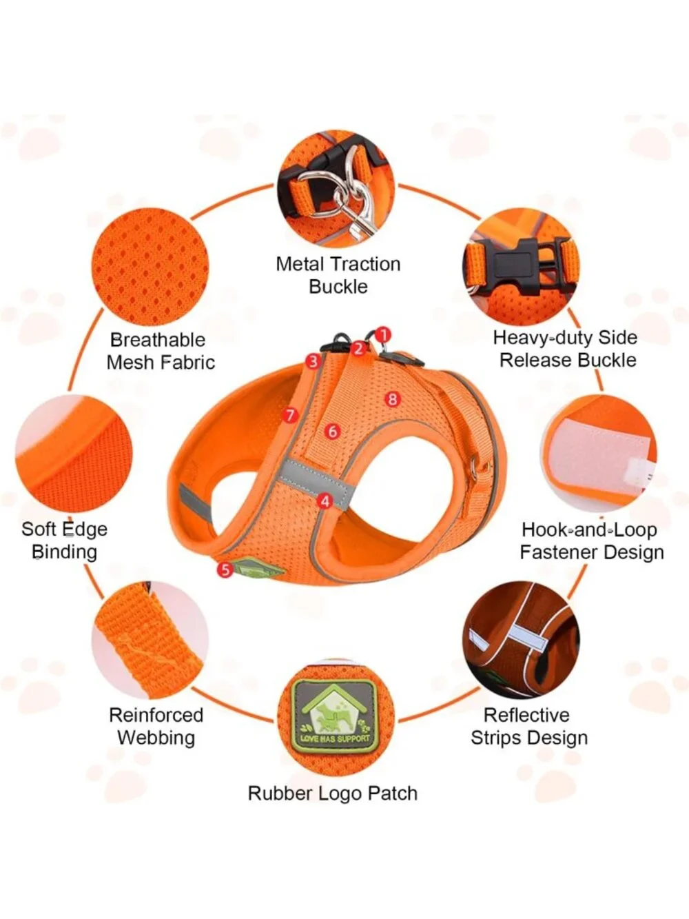 Escape Proof Cat Harness and Leash Set - Adjustable, Comfortable, No Slip